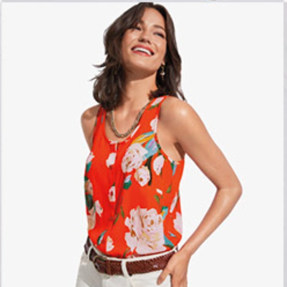 CAbi Manet Top sleeveless size small new with tags Spring 2022